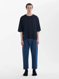 Online Studio Nicholson Tannaro Washed Denim Pant Indigo