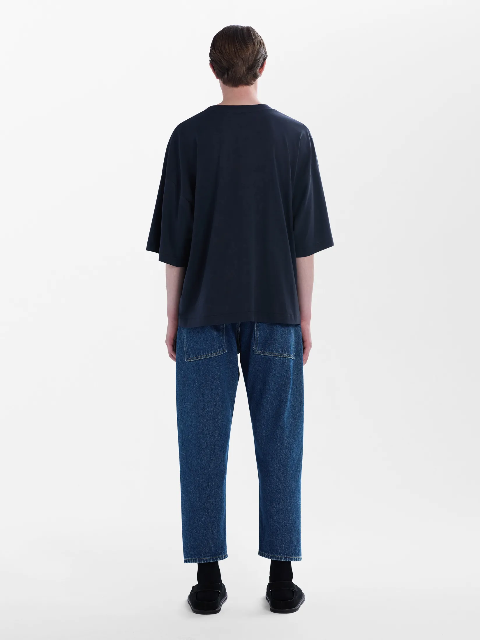 Online Studio Nicholson Tannaro Washed Denim Pant Indigo