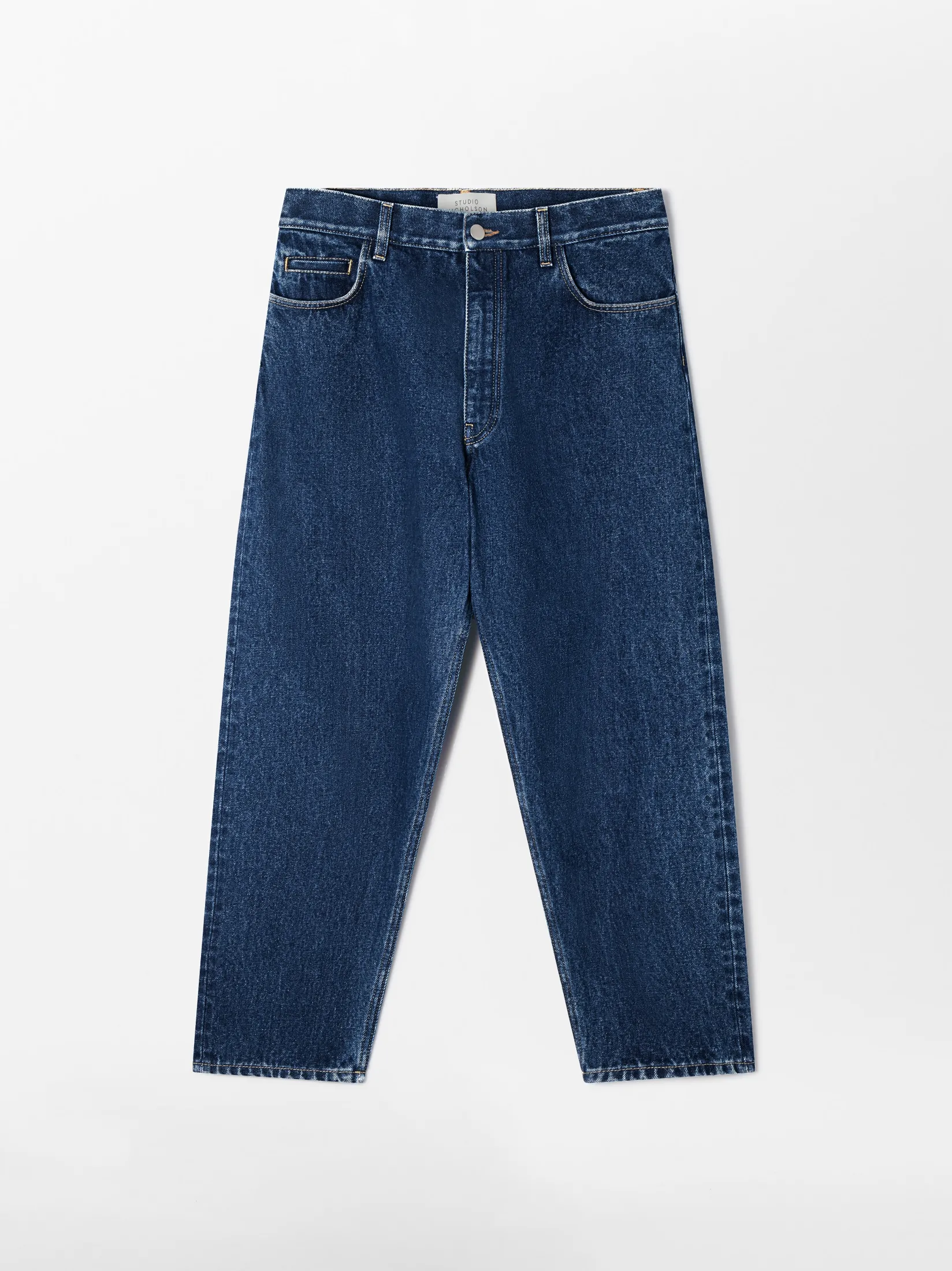 Online Studio Nicholson Tannaro Washed Denim Pant Indigo