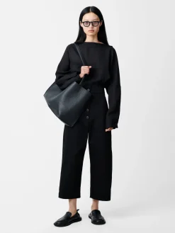 Sale Studio Nicholson Taupo Pant Black