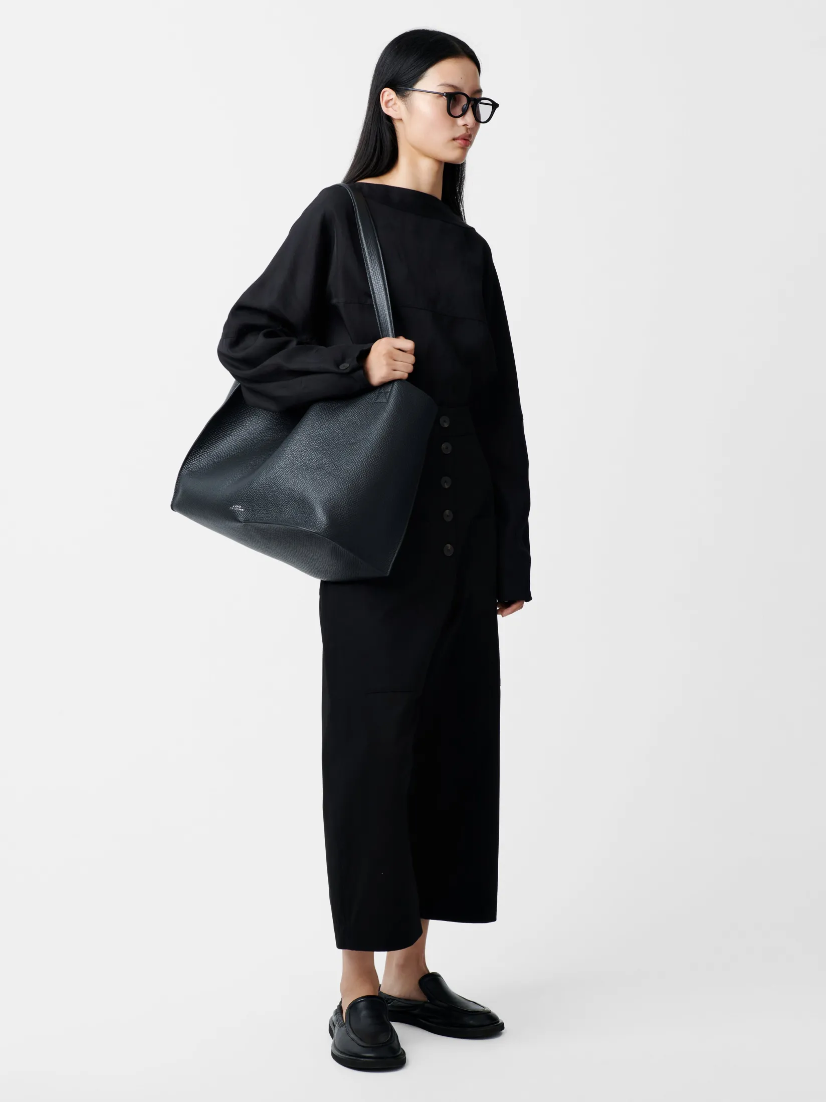 Sale Studio Nicholson Taupo Pant Black