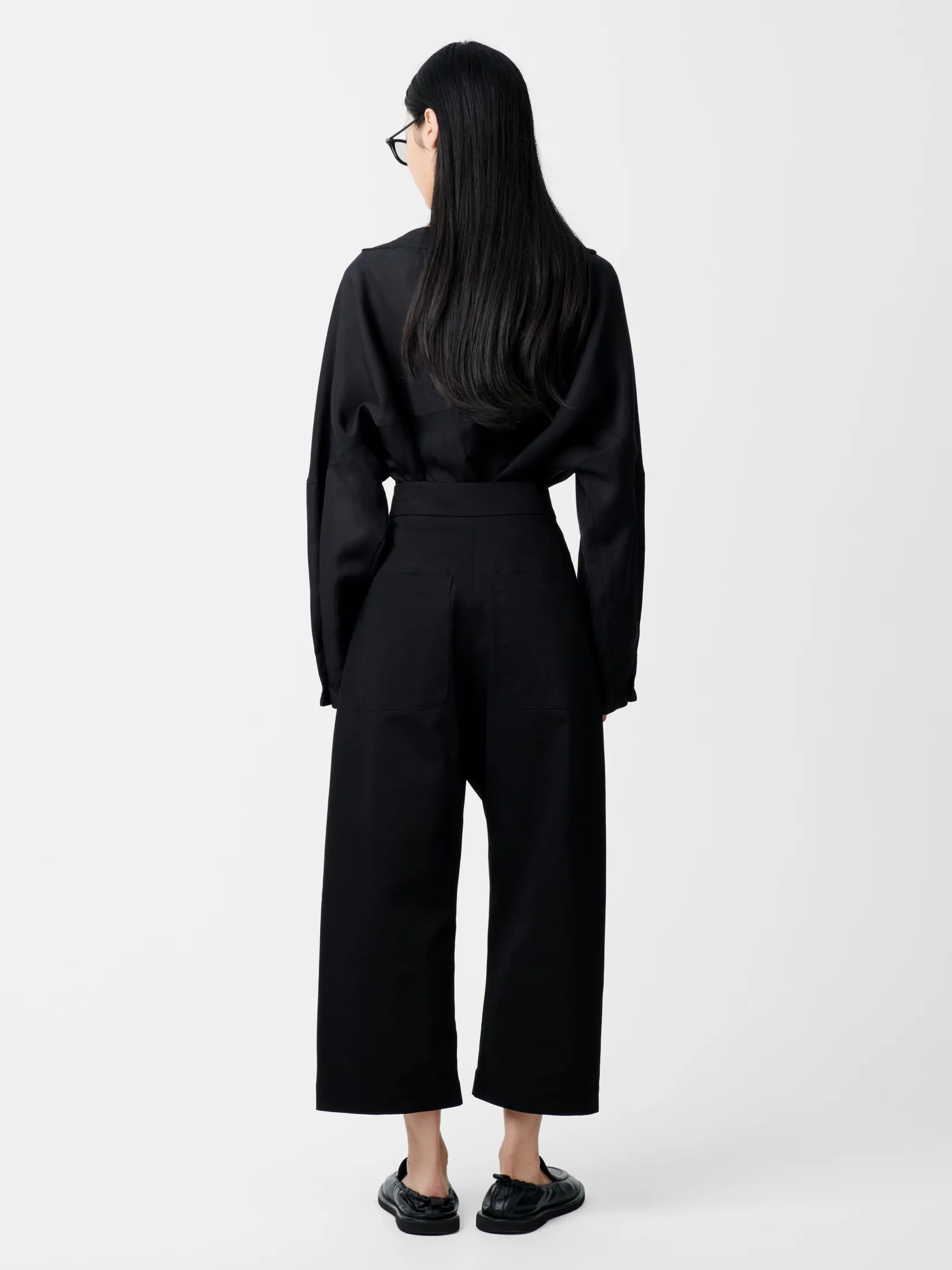 Sale Studio Nicholson Taupo Pant Black