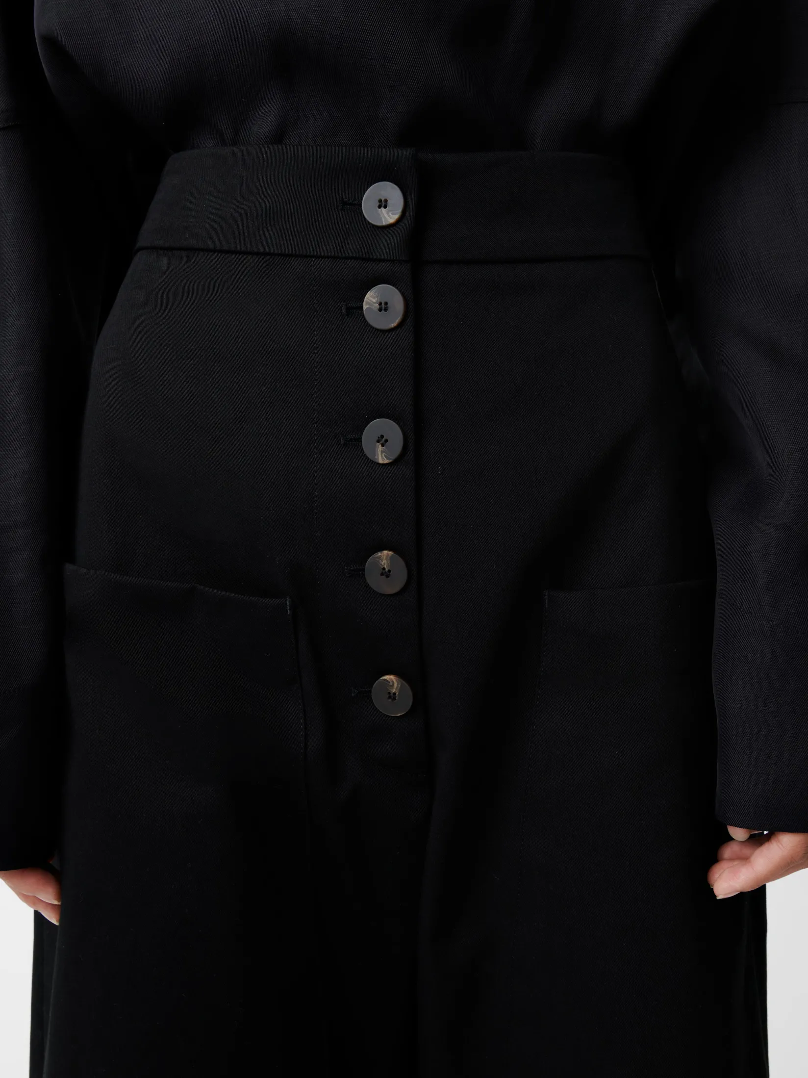 Sale Studio Nicholson Taupo Pant Black