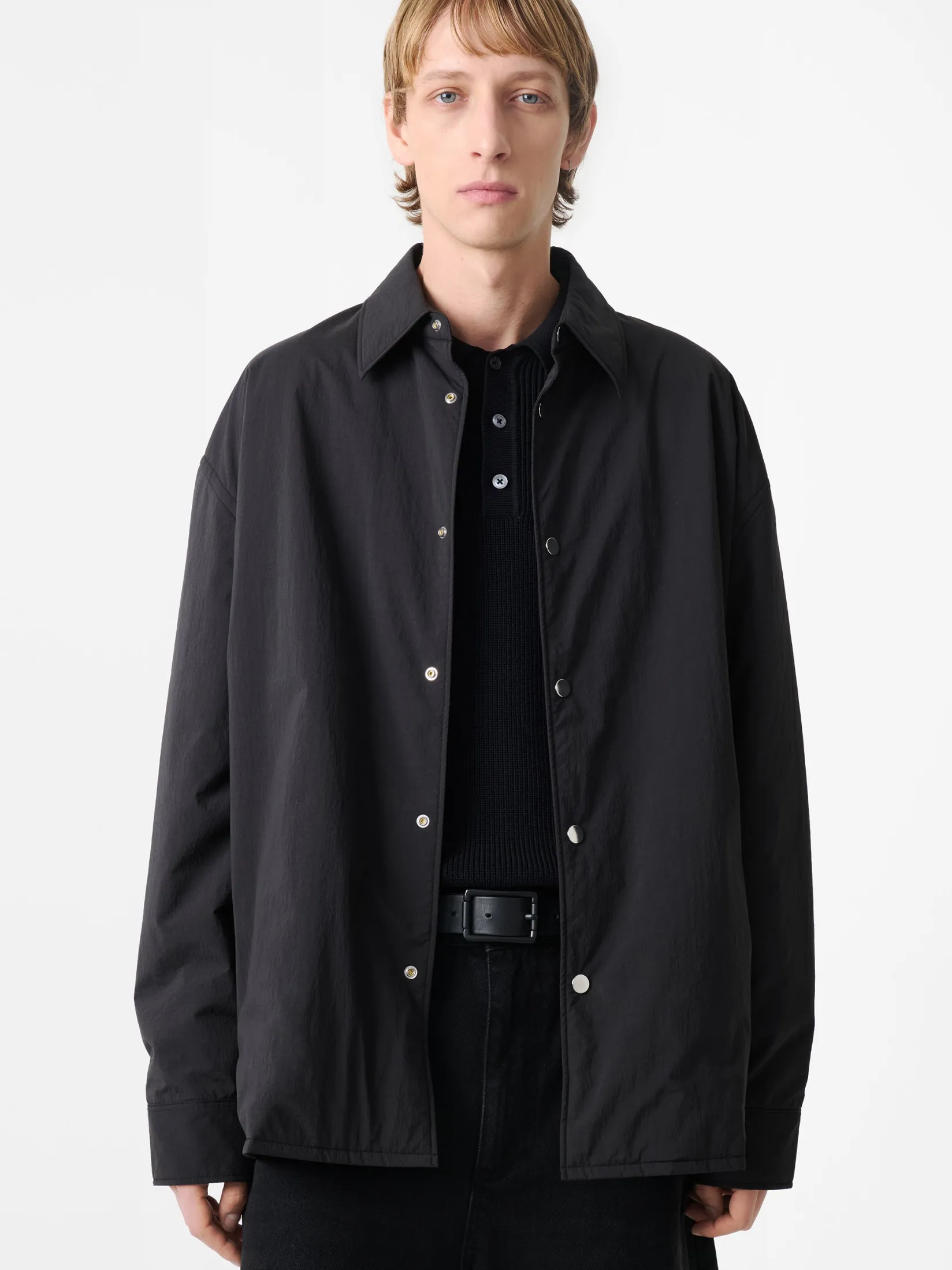 Outlet Studio Nicholson Troon Padded Shirt Black
