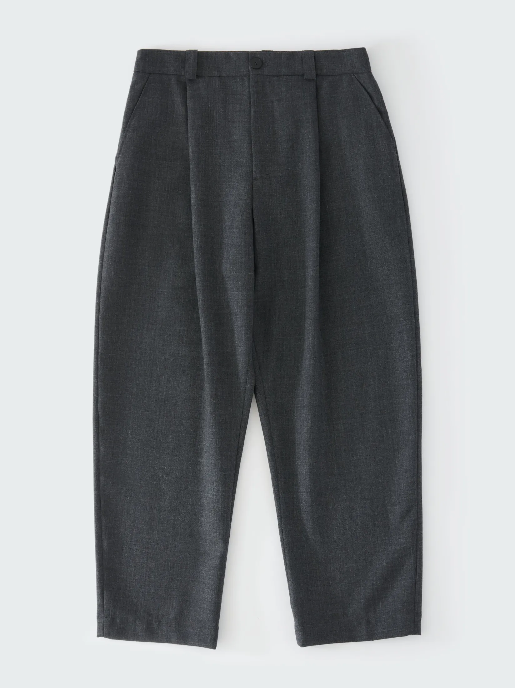 Online Studio Nicholson Tuck Tropical Wool Pant Tarmac