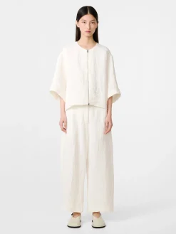 New Studio Nicholson Tuttle Linen Shirt Parchment