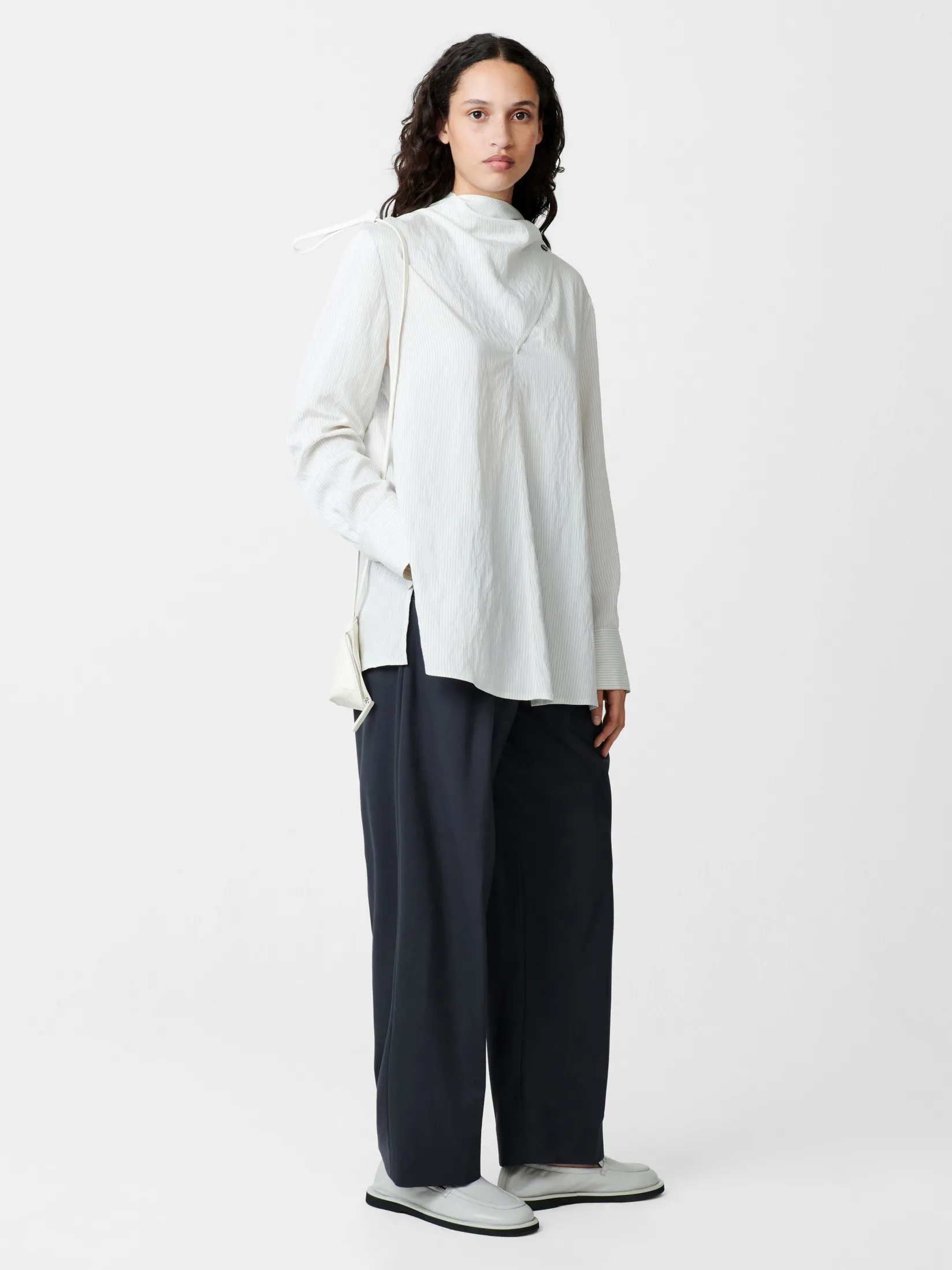Best Studio Nicholson Utah Top Black / White Stripe