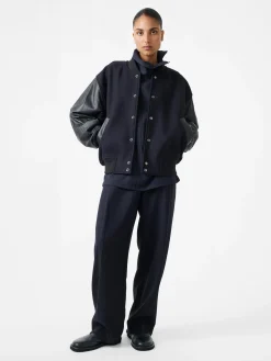 Fashion Studio Nicholson Vai Tropical Wool Pant Darkest Navy