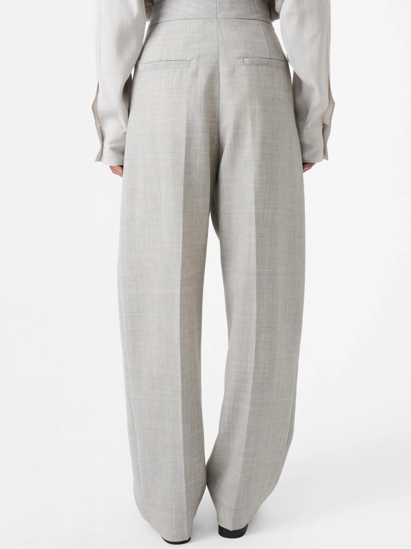 Online Studio Nicholson Vai Tropical Wool Pant Ice Melange