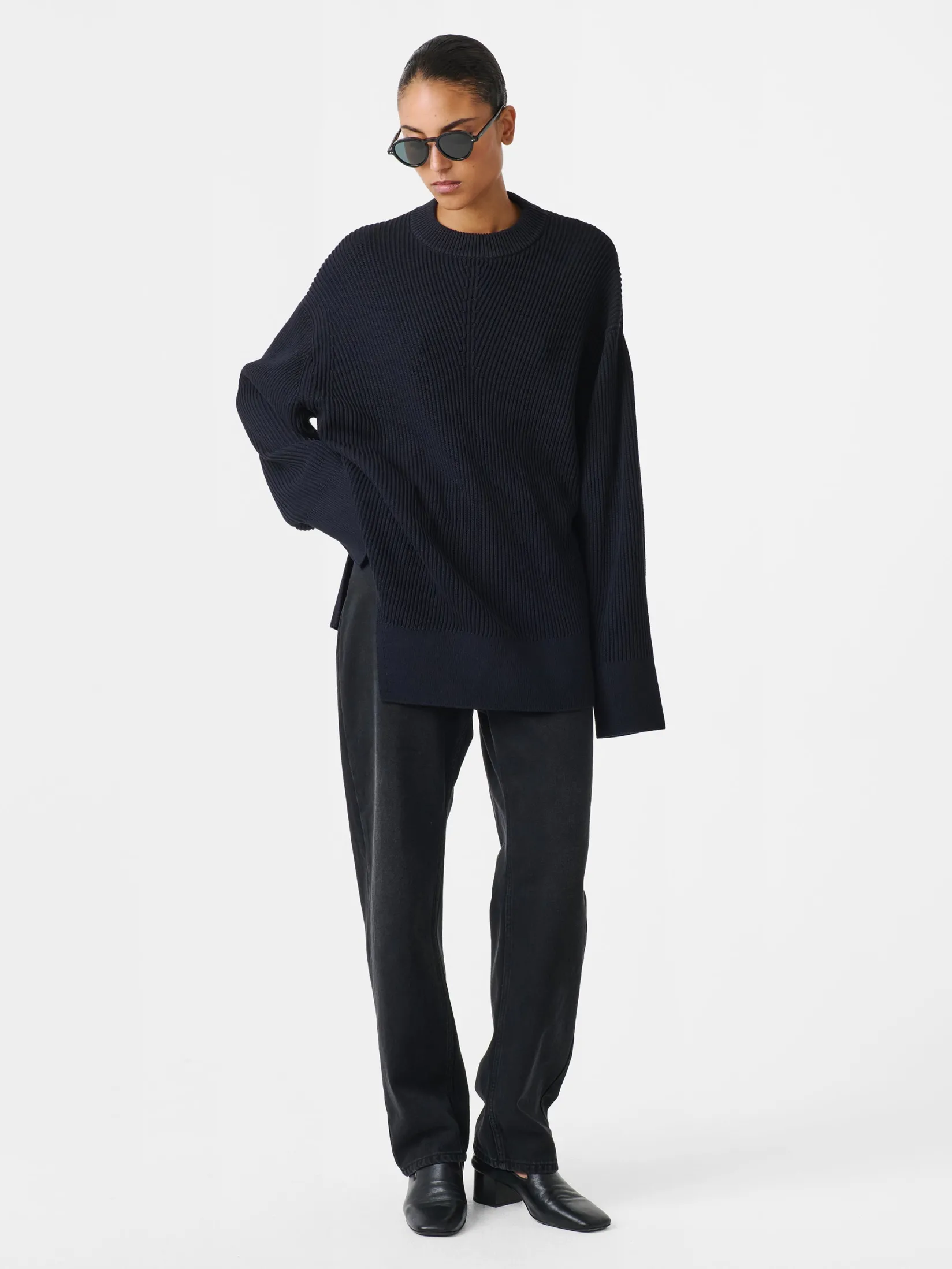 New Studio Nicholson Verda Knit Darkest Navy