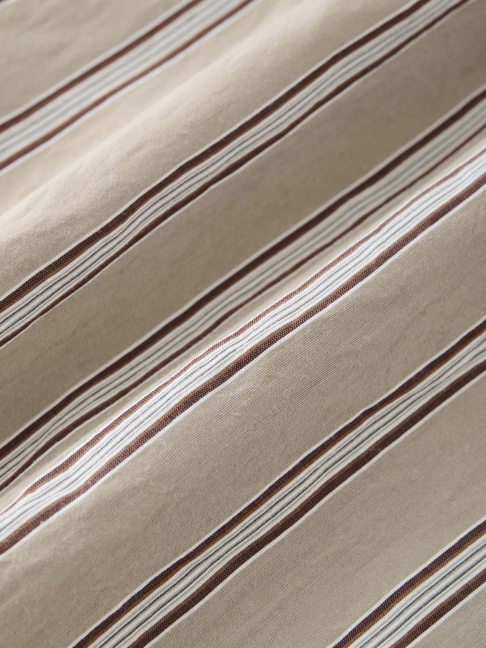New Studio Nicholson View Shirt Putty Stripe