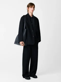 Discount Studio Nicholson Vital Stripe Pant Black