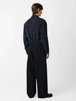 Discount Studio Nicholson Vital Stripe Pant Black