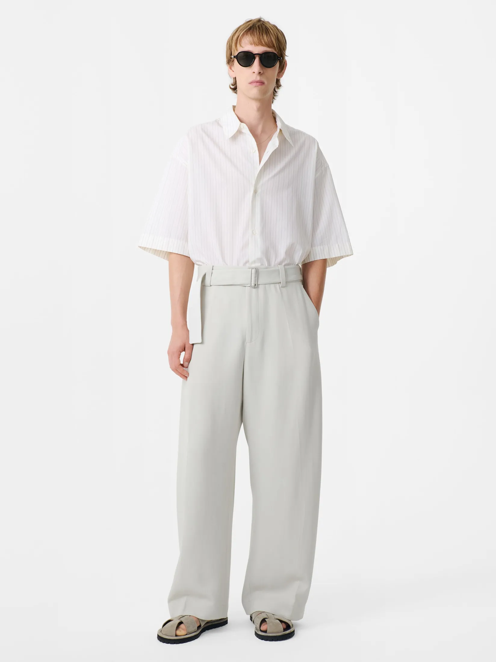 Outlet Studio Nicholson Vital Wool Pant Ice