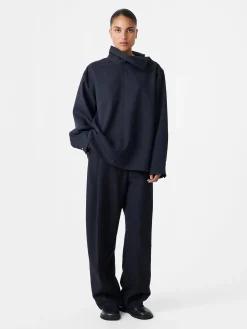 Outlet Studio Nicholson Wist Top Darkest Navy