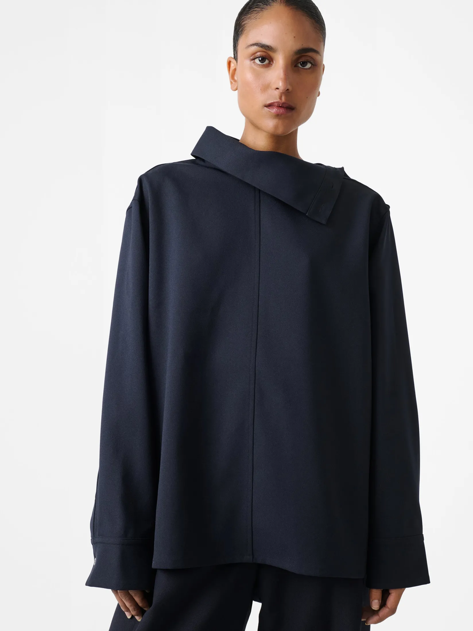 Outlet Studio Nicholson Wist Top Darkest Navy