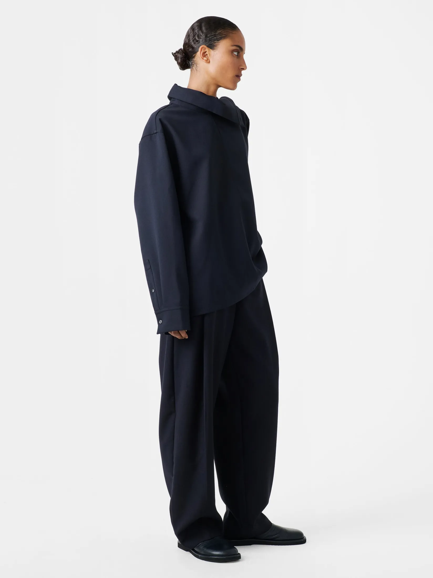 Outlet Studio Nicholson Wist Top Darkest Navy