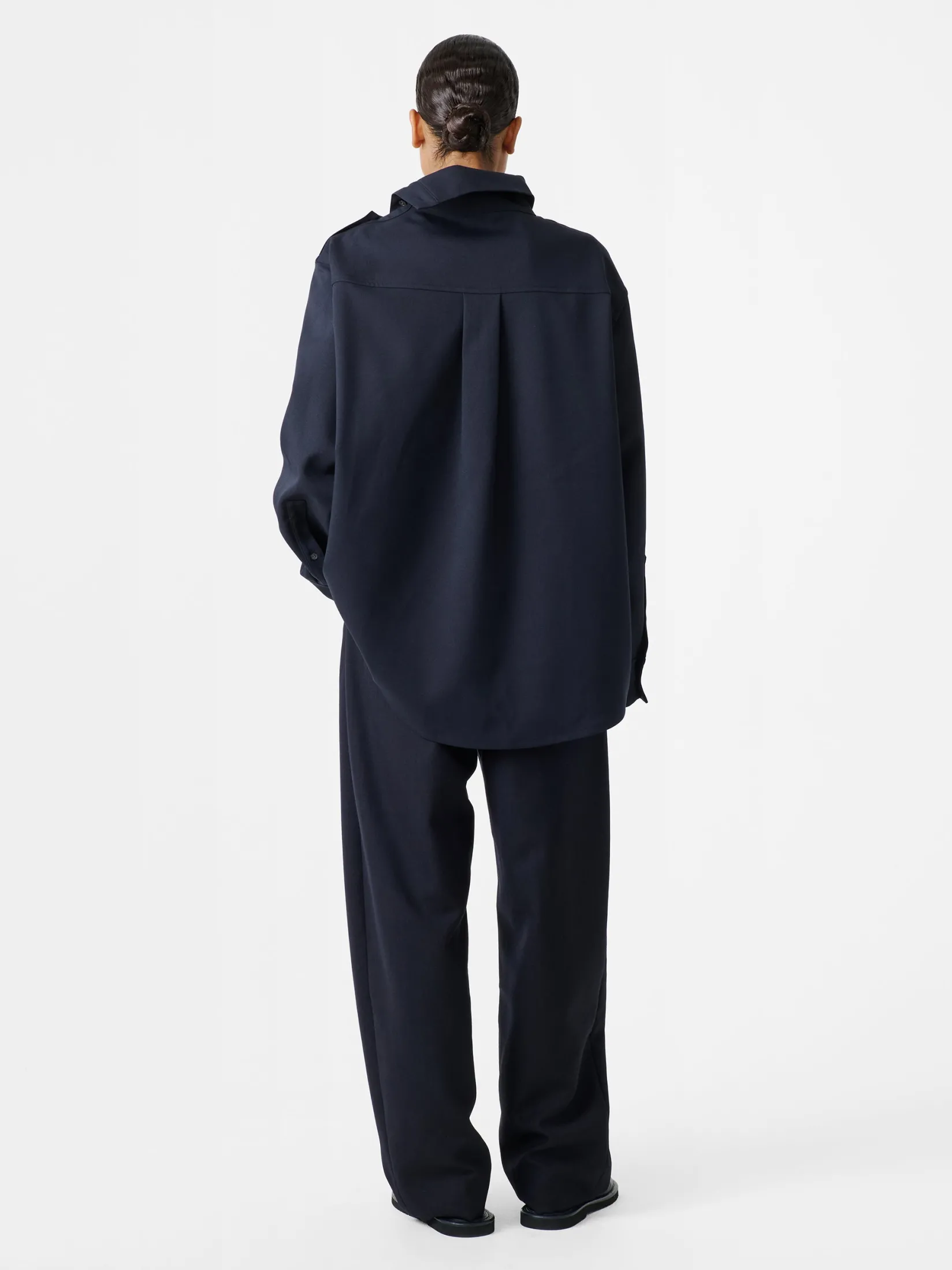 Outlet Studio Nicholson Wist Top Darkest Navy