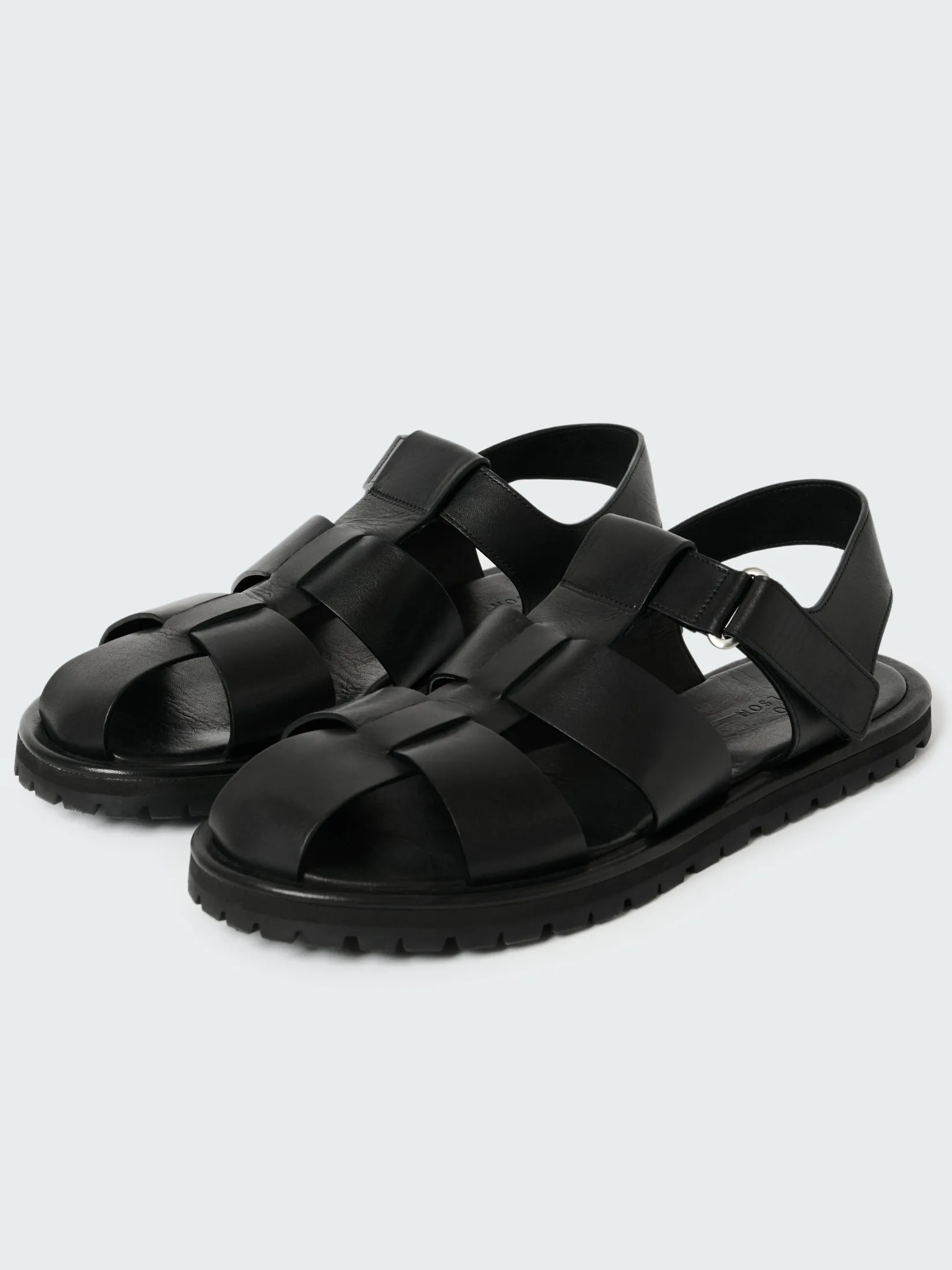 Best Studio Nicholson Women's Sandom Leather Sandal Black