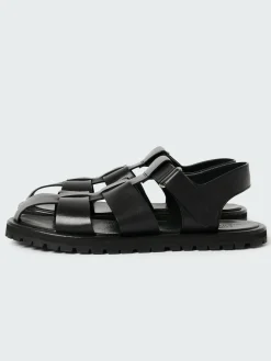 Best Studio Nicholson Women's Sandom Leather Sandal Black