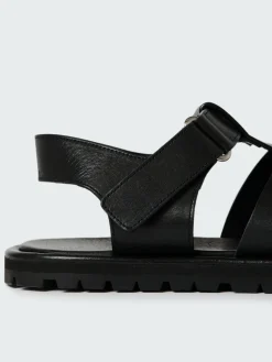 Best Studio Nicholson Women's Sandom Leather Sandal Black
